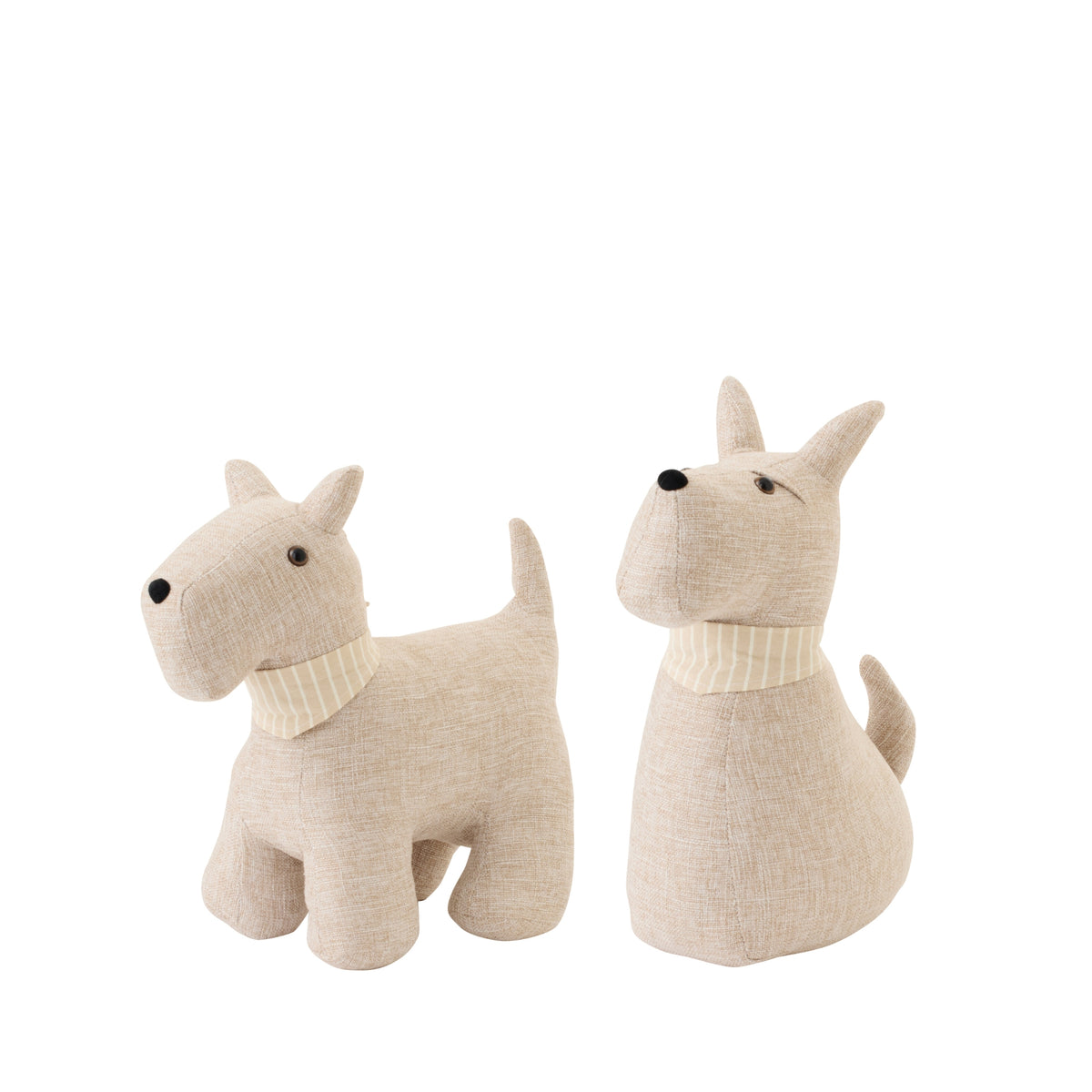 Topes de puerta Perritos en Beige con Bufanda J-Line