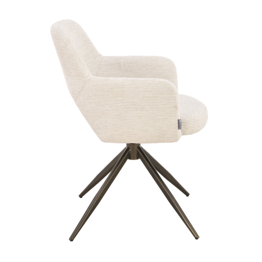 MUST Living Silla de comedor giratoria DiCaprio Natural