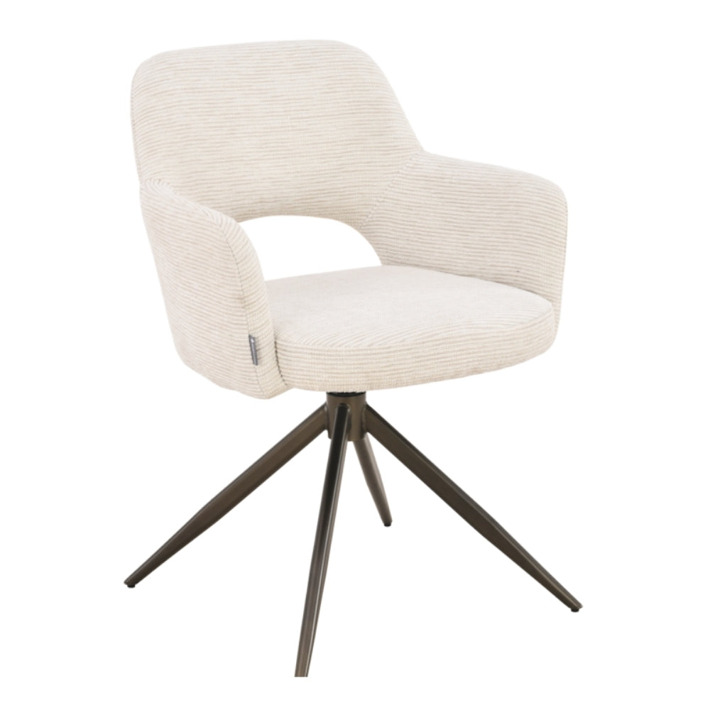 MUST Living Silla de comedor giratoria DiCaprio Natural