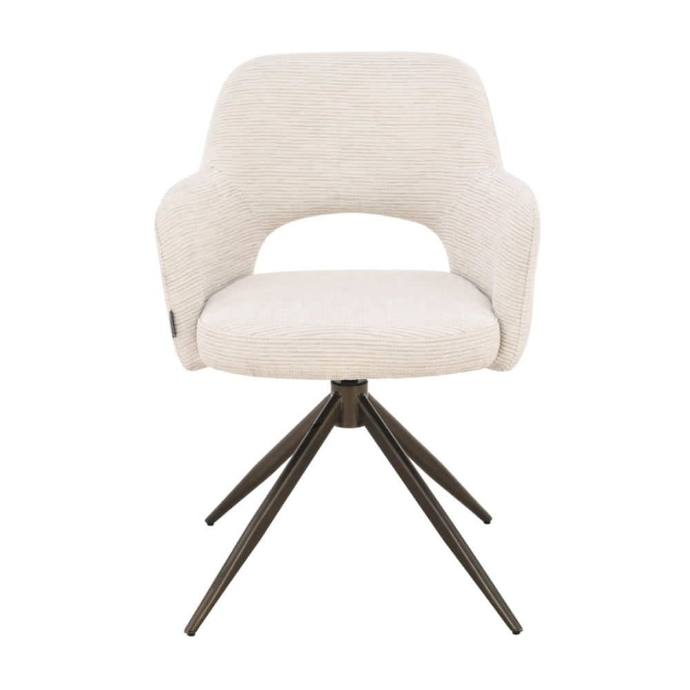 MUST Living Silla de comedor giratoria DiCaprio Natural