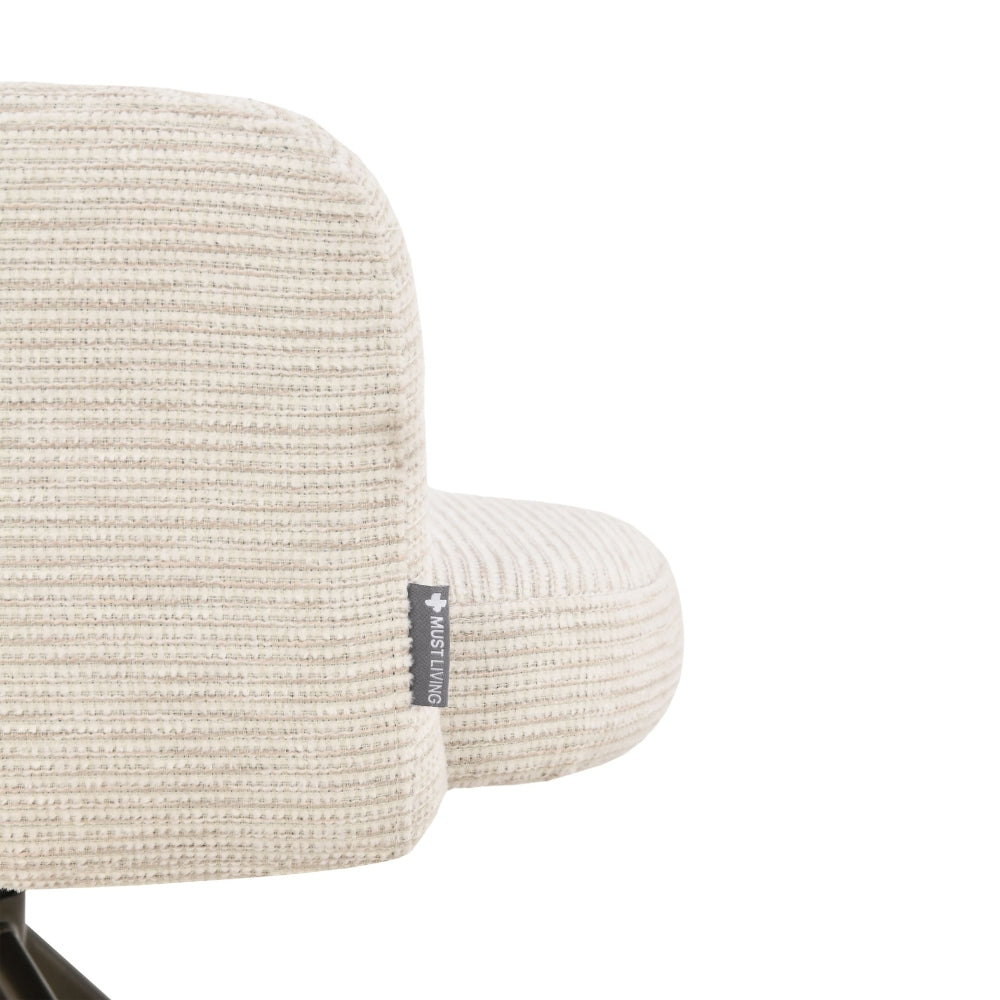 MUST Living Silla de comedor giratoria DiCaprio Natural