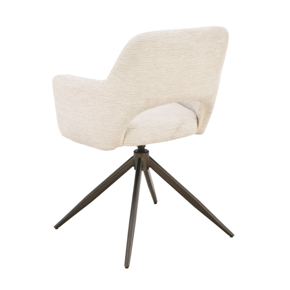 MUST Living Silla de comedor giratoria DiCaprio Natural