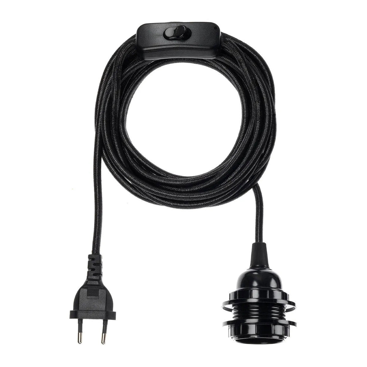 Casquillo de lámpara negro 250 cm Bazar Bizar