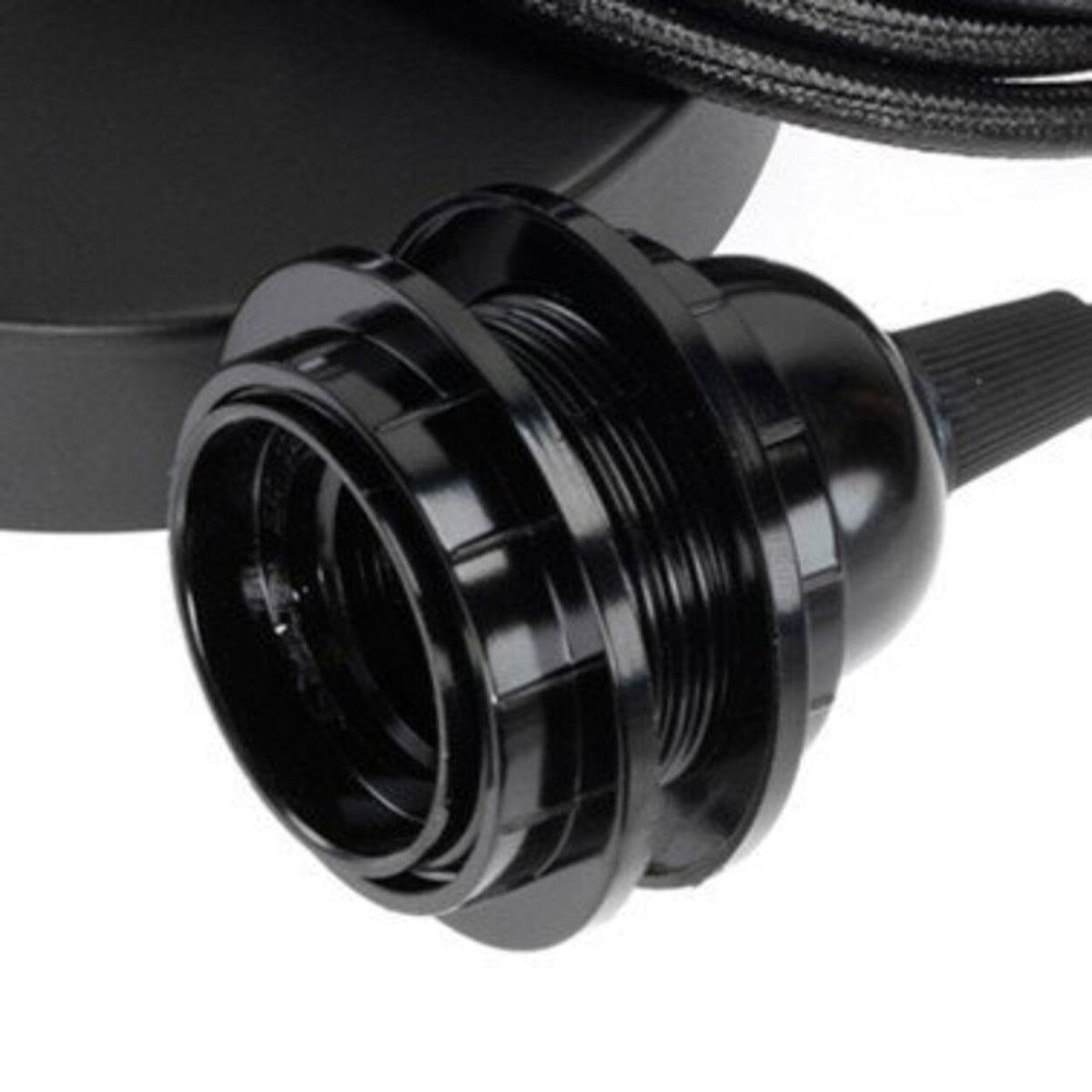 Lámpara de techo con 1 casquillo Negro Bazar Bizar