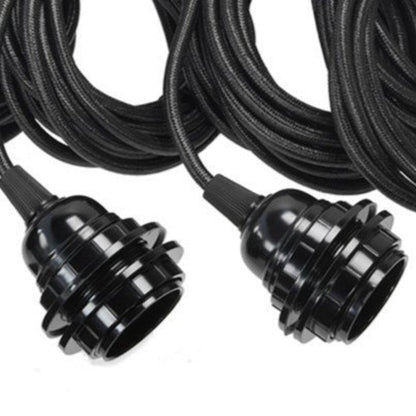 Lámpara de techo con 5 portalámparas Negro Bazar Bizar