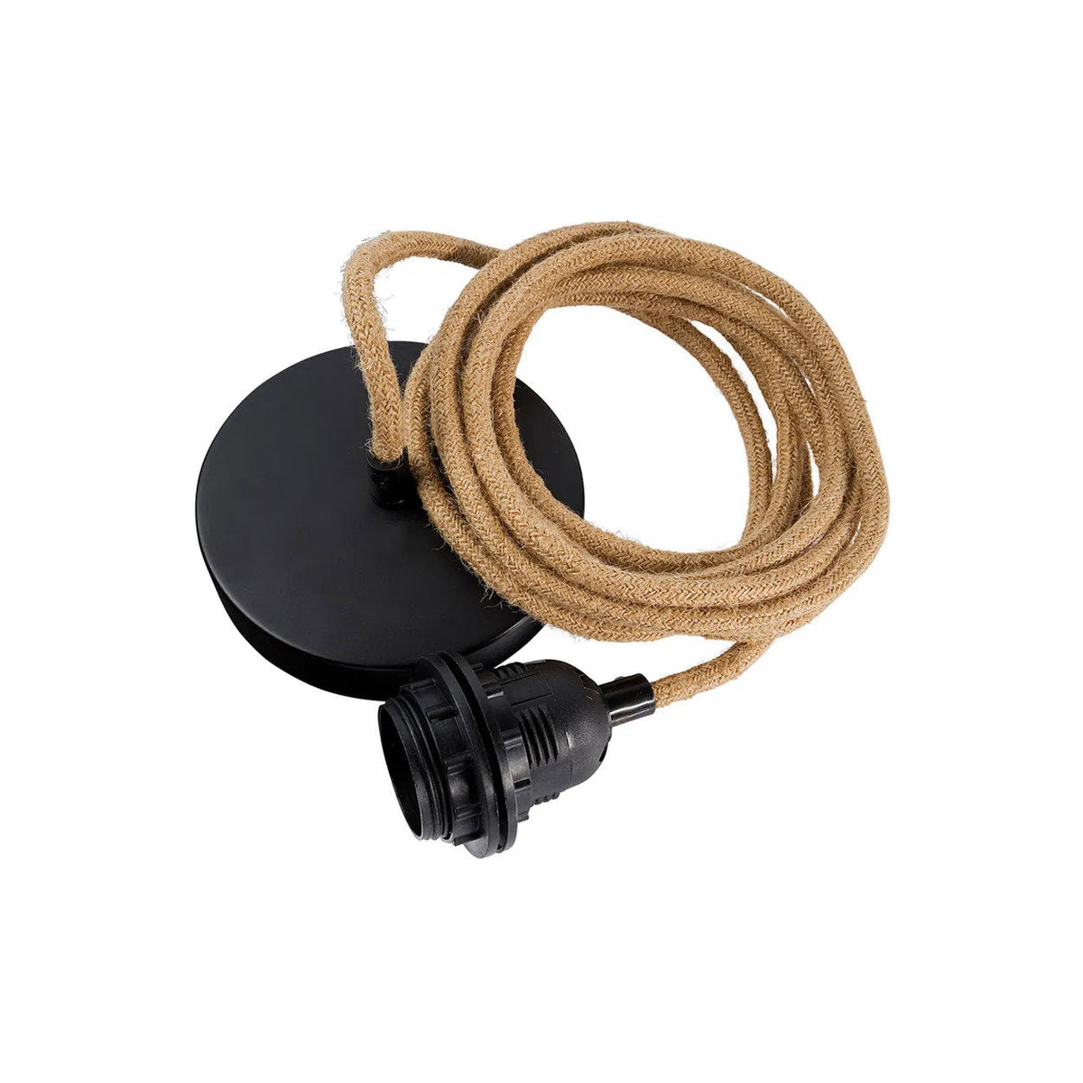 Lámpara de techo con 1 casquillo Negro Natural Bazar Bizar