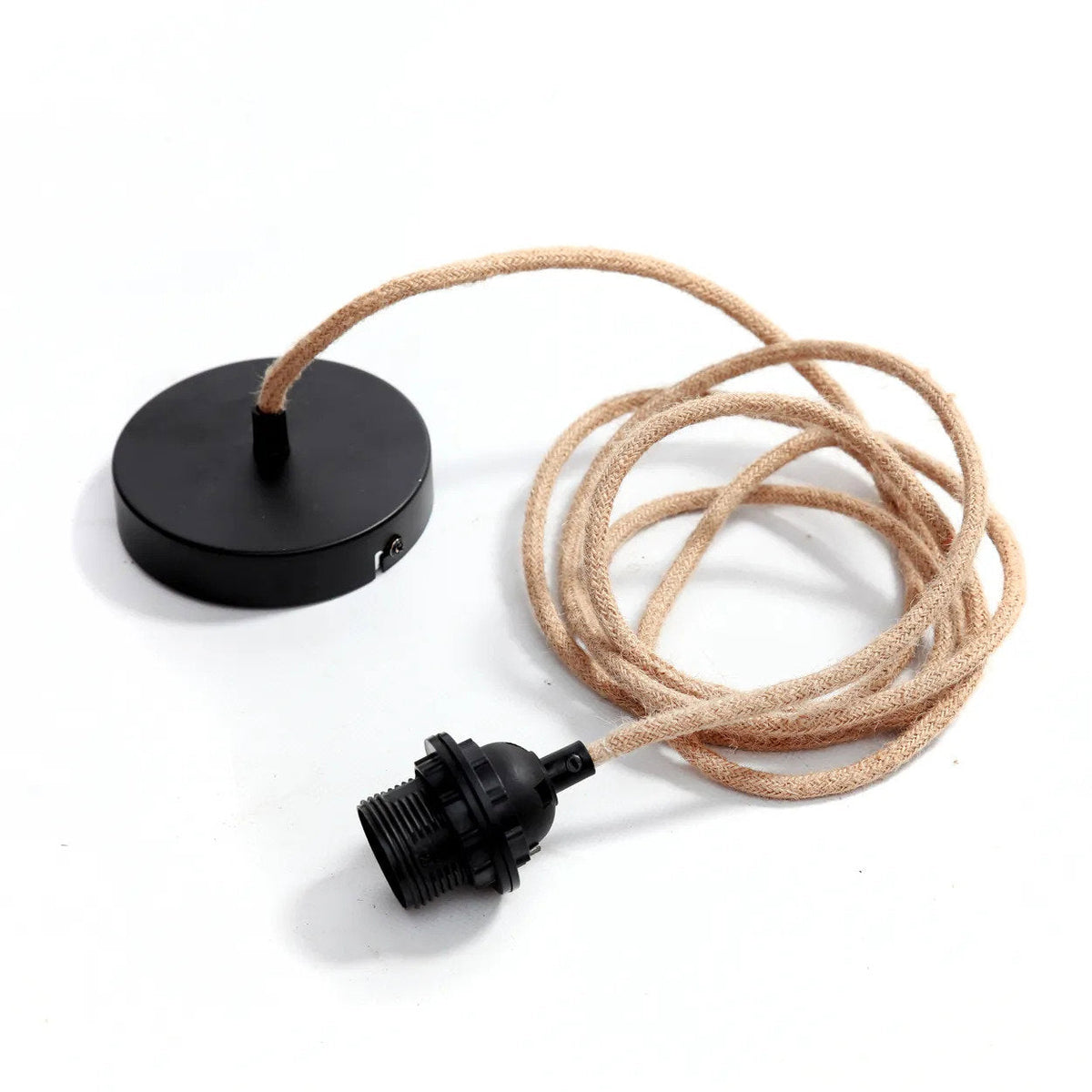 Lámpara de techo con 1 casquillo Negro Natural Bazar Bizar