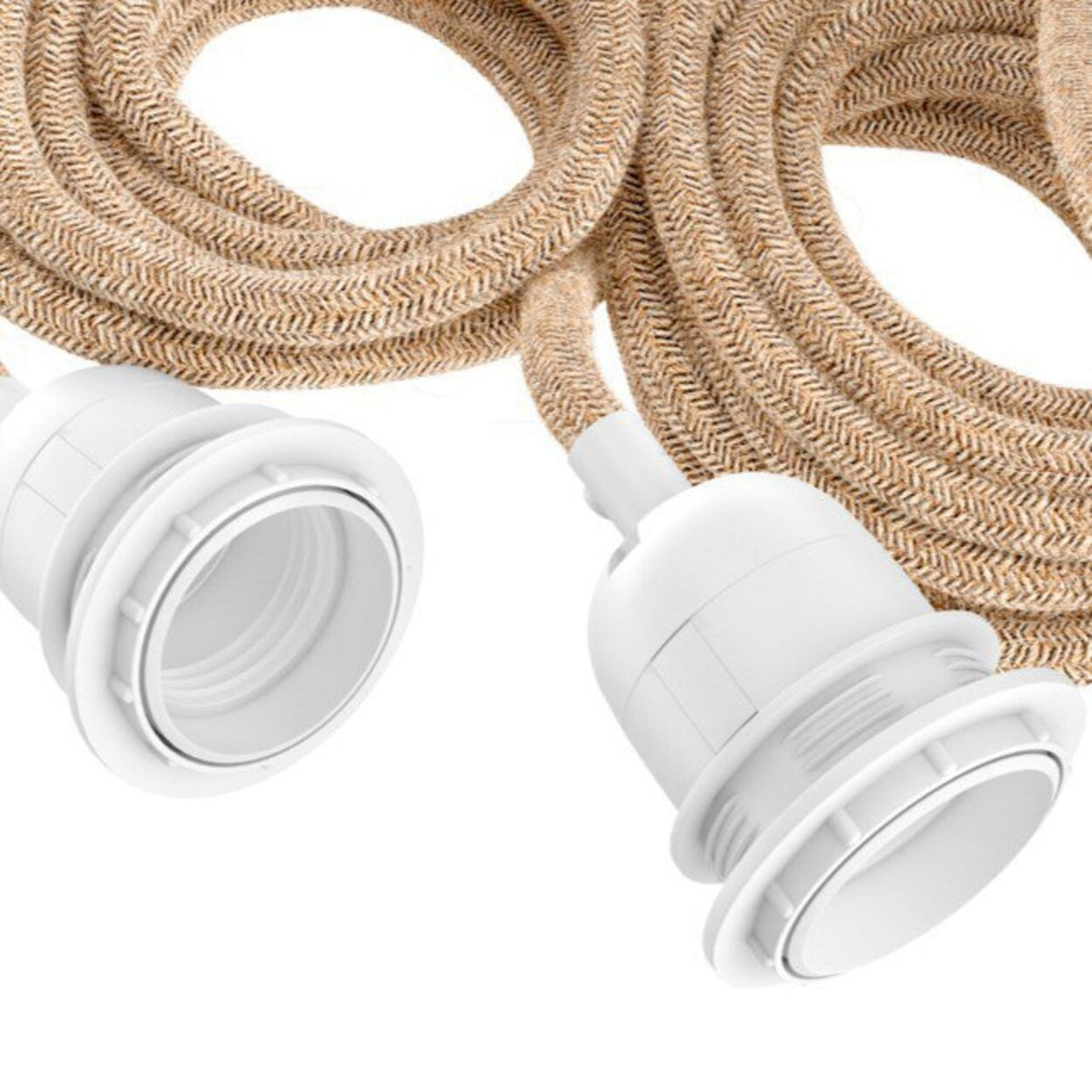 Casquillo de Lámpara Para Techo - Blanco Natural - 3 Casquillos