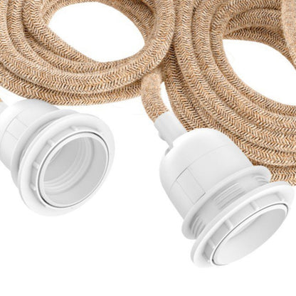 Casquillo de Lámpara Para Techo - Blanco Natural - 3 Casquillos