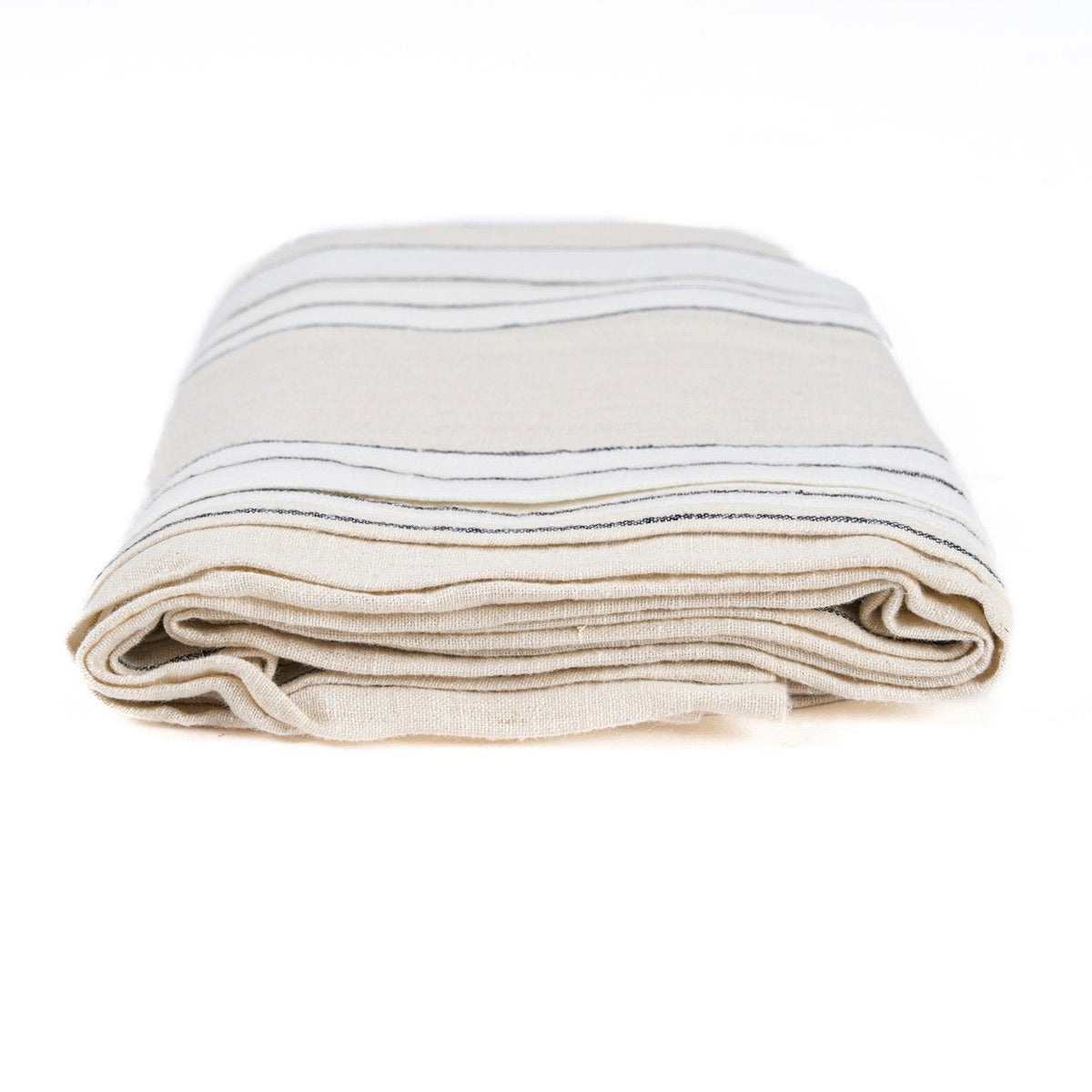 El mantel Provenza - Blanco y negro natural - 150x250