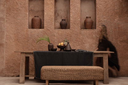 El mantel Tuscany - Negro Natural - 150x250