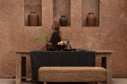 El mantel Tuscany - Negro Natural - 150x300 Bazar Bizar
