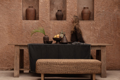 El mantel Tuscany - Negro Natural - 150x300 Bazar Bizar