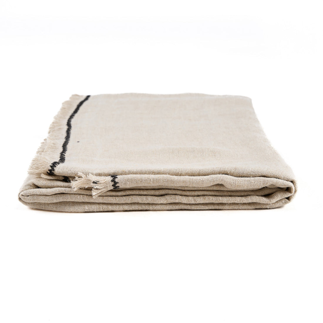 El mantel Tuscany - Negro natural - 150x250 Bazar Bizar