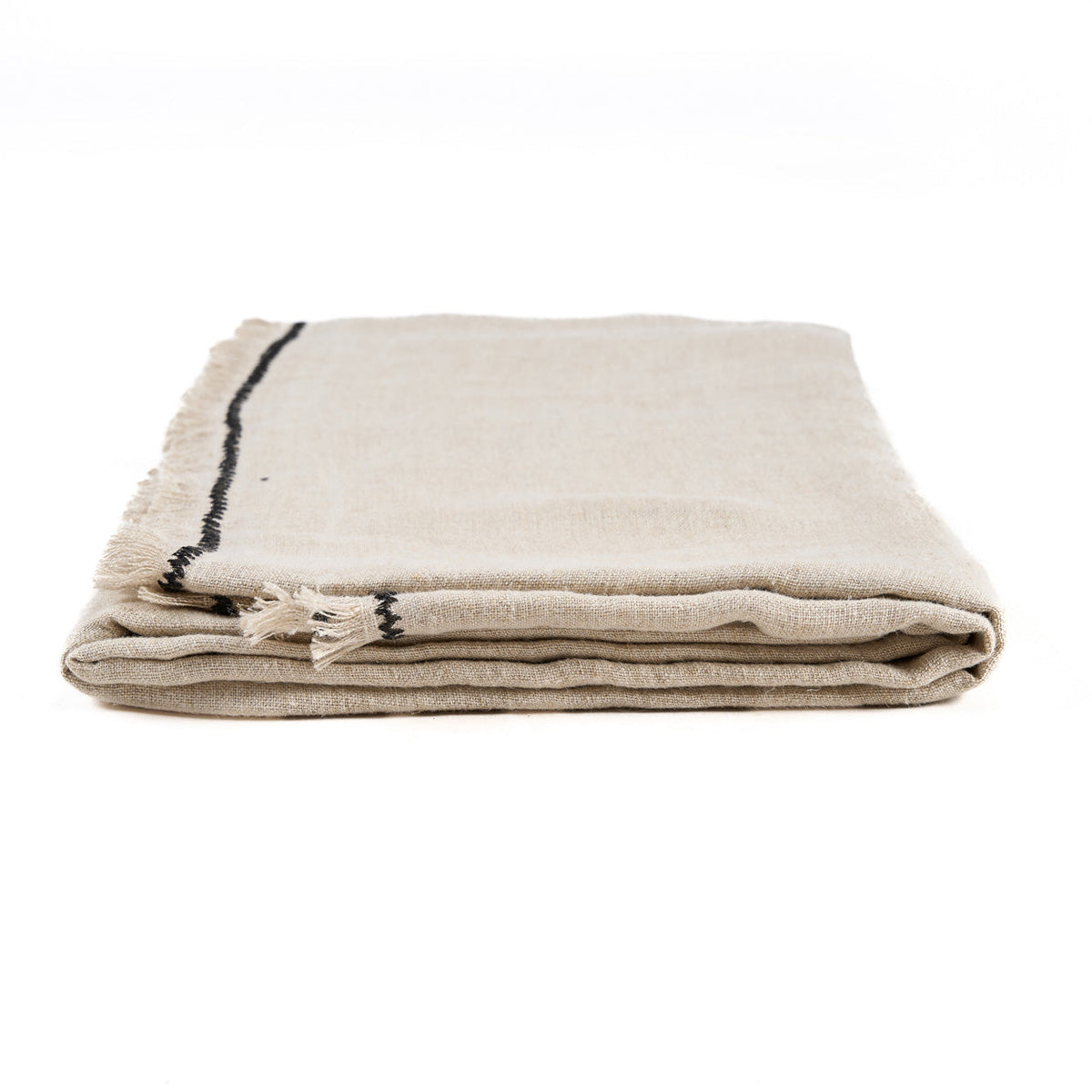 El mantel Tuscany Natural Negro 150x300 Bazar Bizar