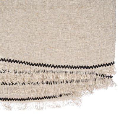 El mantel Tuscany Natural Negro 150x300 Bazar Bizar