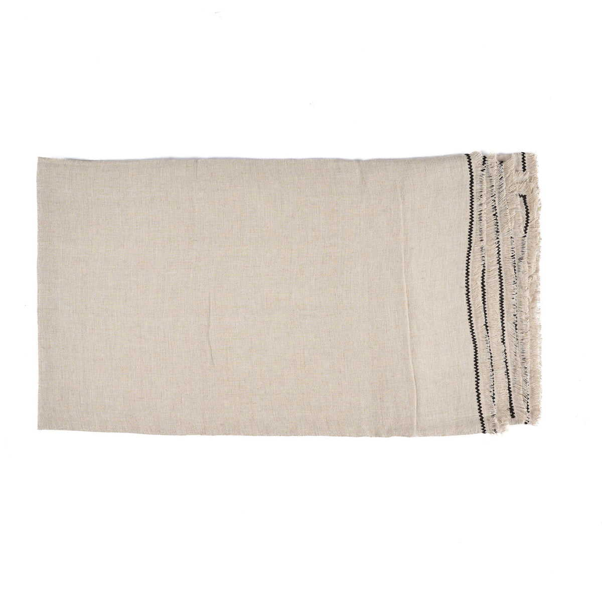 El mantel Tuscany Natural Negro 150x300 Bazar Bizar