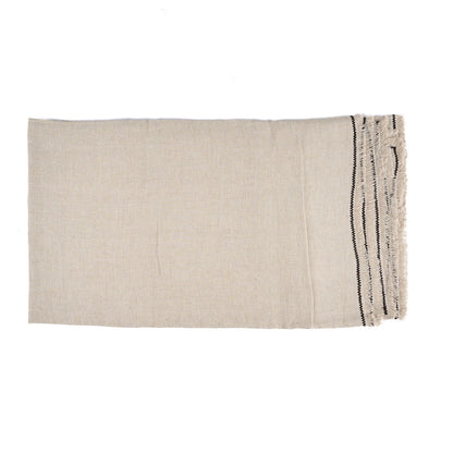 El mantel Tuscany Natural Negro 150x300 Bazar Bizar