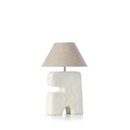 Lámpara de mesa L’Objet blanca M Bazar Bizar