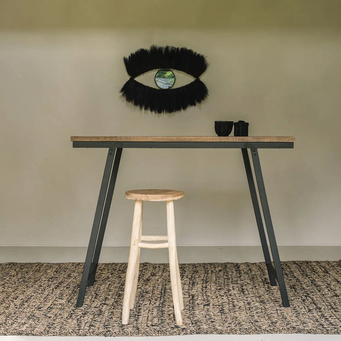 El espejo Black Eye - Negro 100x60cm Bazar Bizar