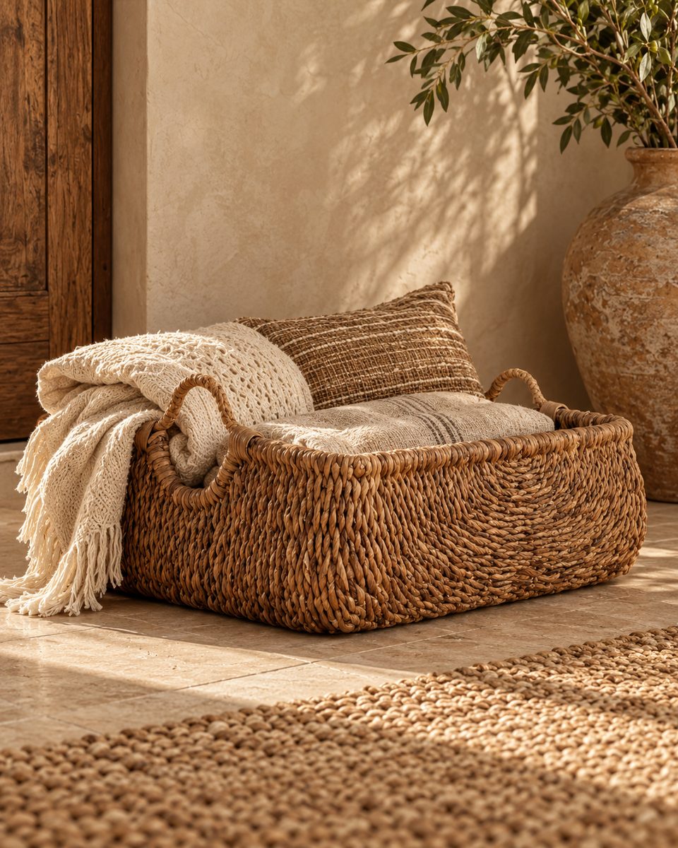 Cesta De Rayah Natural Bazar Bizar