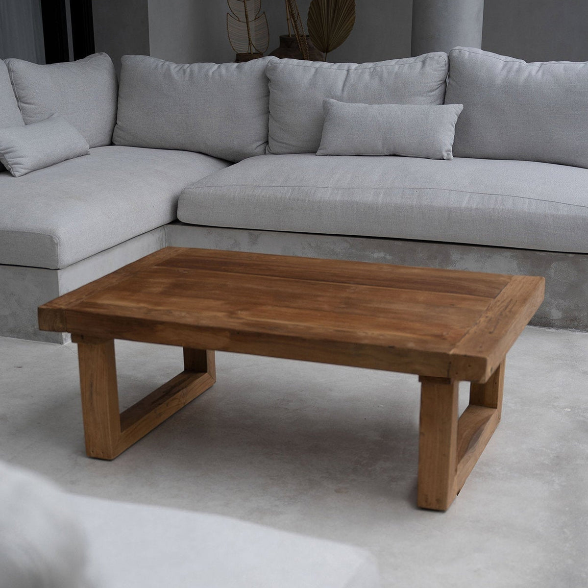 La mesa de centro de teca recuperada - Naturel Bazar Bizar