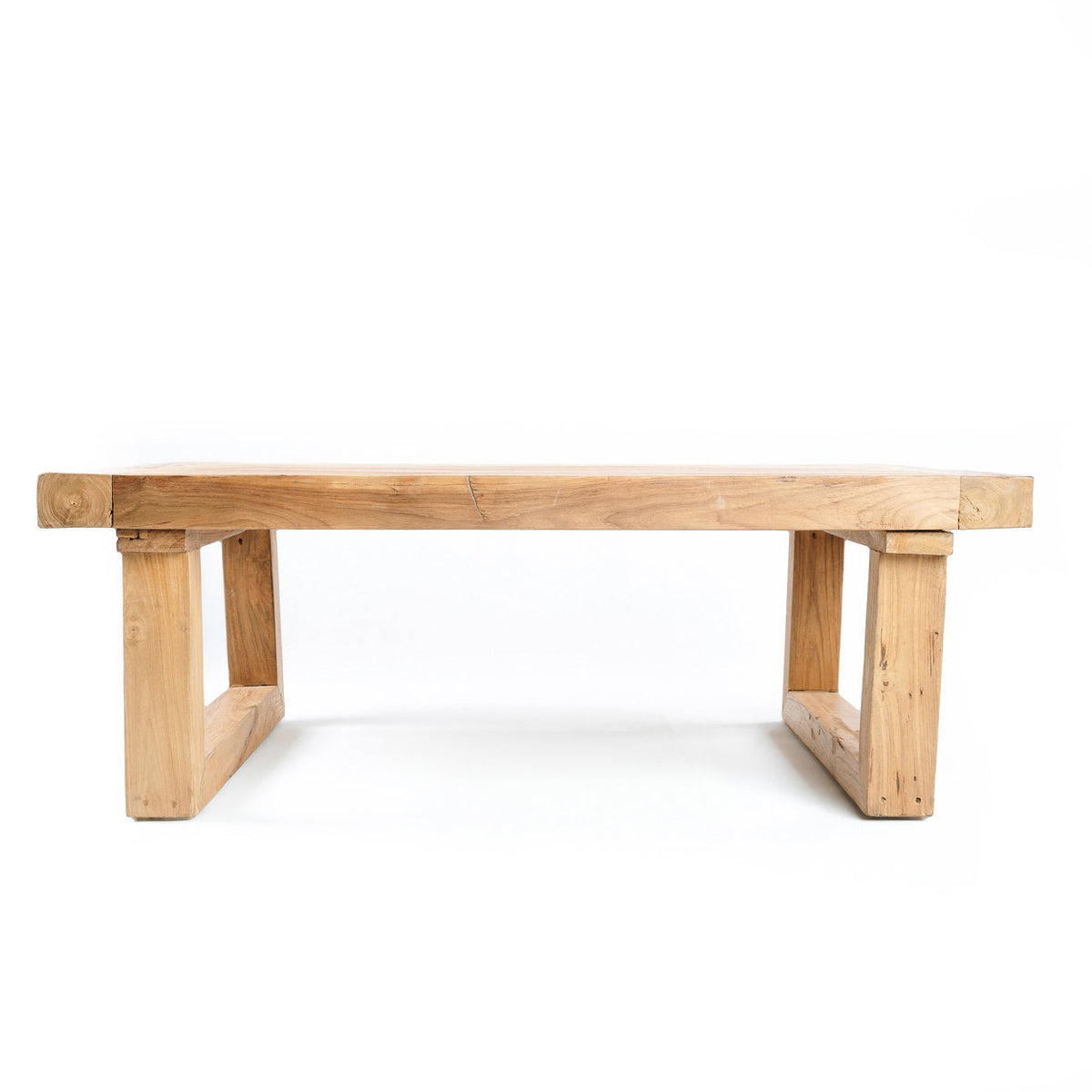 La mesa de centro de teca recuperada - Naturel Bazar Bizar
