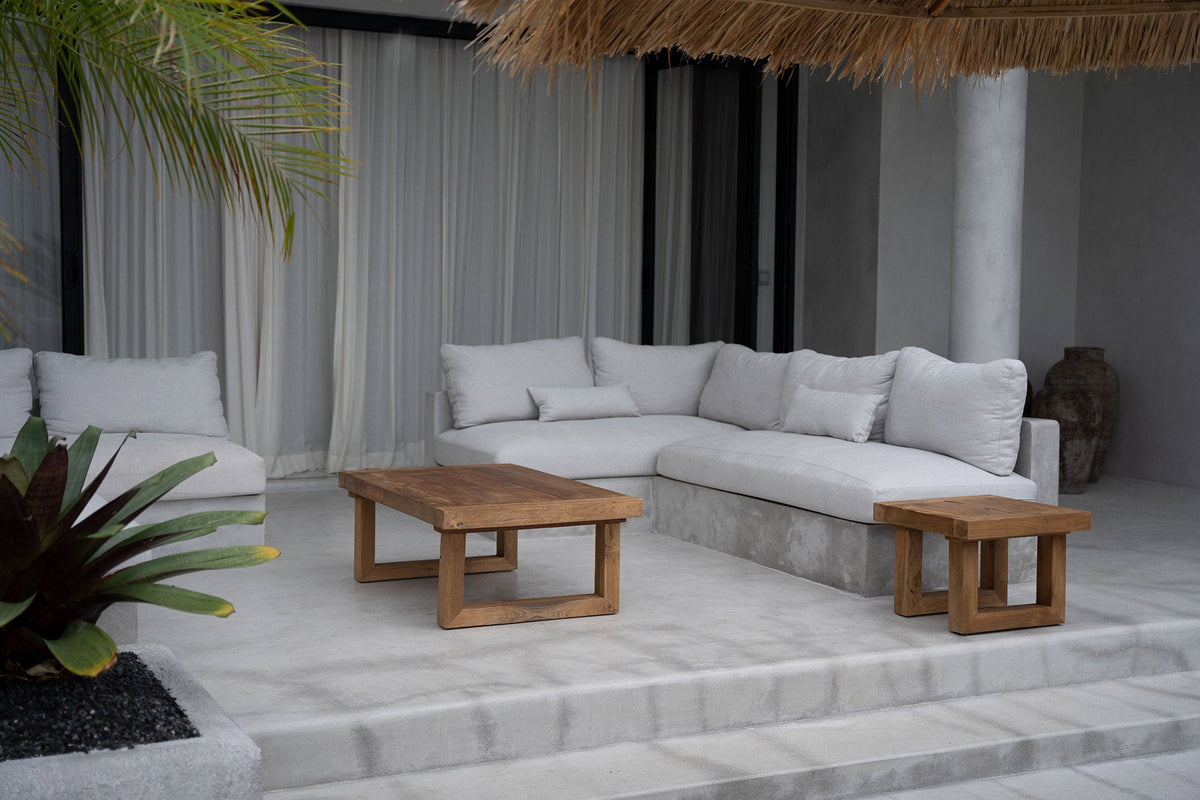 La mesa de centro de teca recuperada - Naturel Bazar Bizar