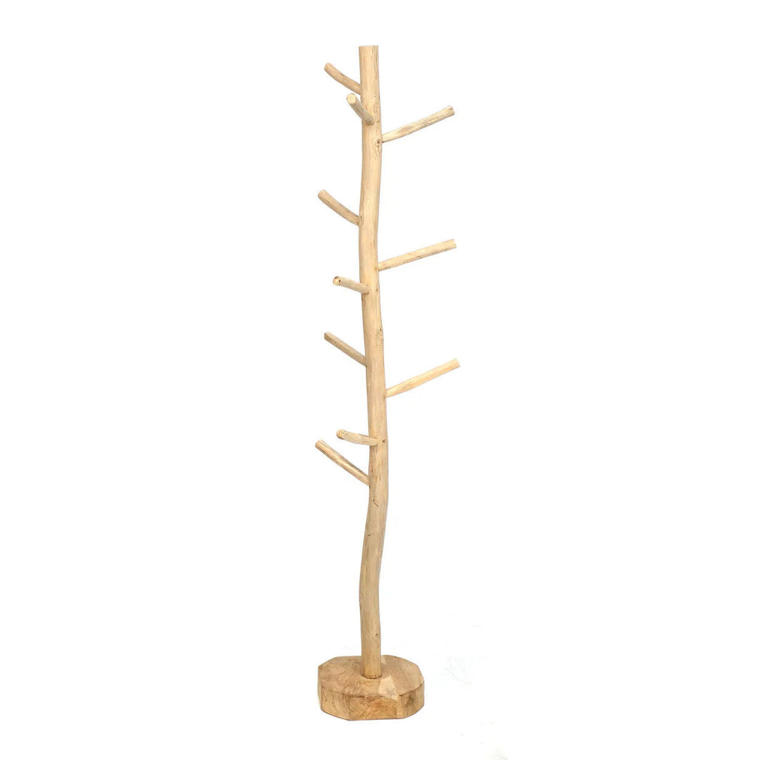 Perchero de madera de teca natural 160 cm Bazar Bizar