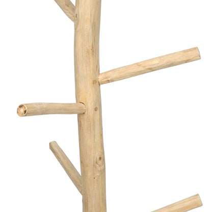 Perchero de madera de teca natural 160 cm Bazar Bizar