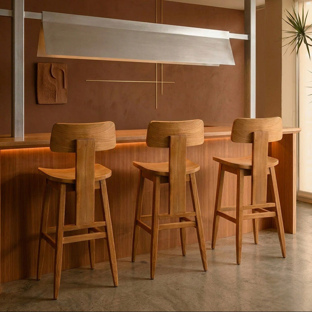 Taburete de bar LovYa Naturel Bazar Bizar