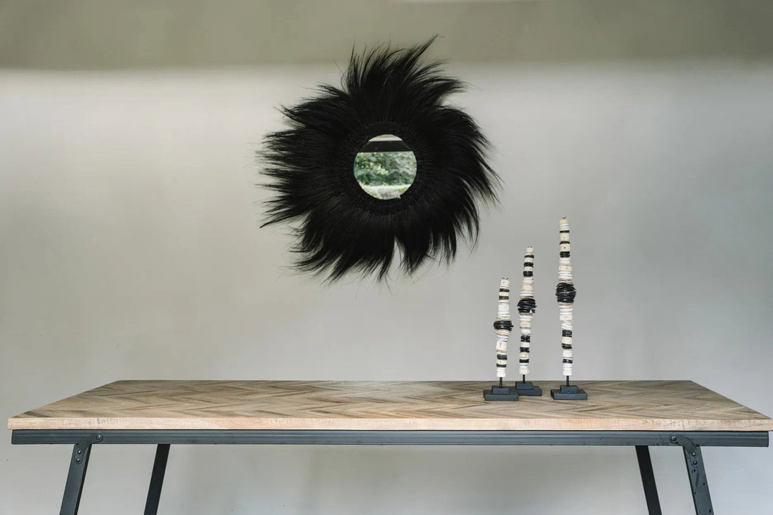 El espejo Simba - Negro - M 70x70cm Bazar Bizar