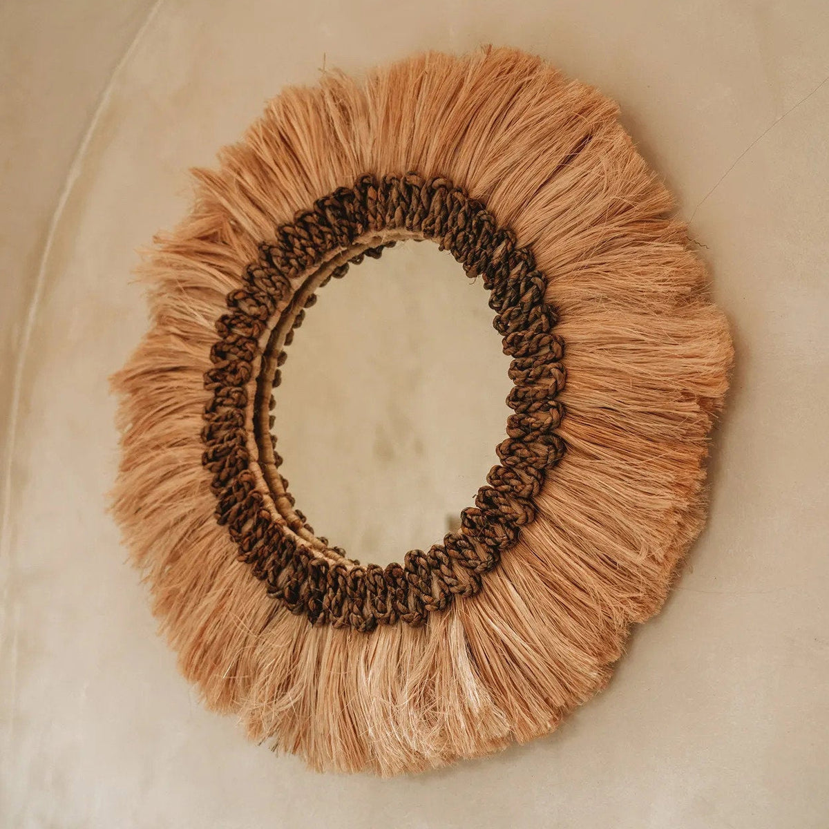 El espejo Mowgli Naturel mediano Bazar Bizar