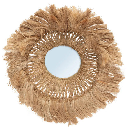 El espejo Solomon de Abaca - Natural 85x85cm Bazar Bizar