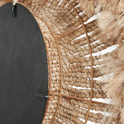 El espejo Solomon de Abaca - Natural 85x85cm Bazar Bizar