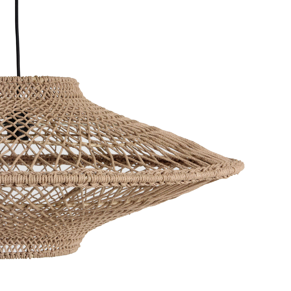Lámpara colgante Corda Cuerda Natural Grande Ø80cm Raw Materials