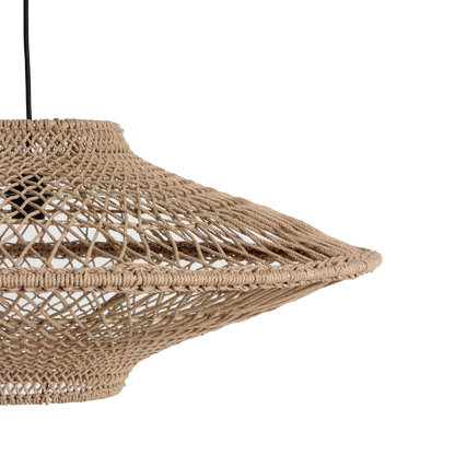 Lámpara colgante Corda Cuerda Natural Grande Ø80cm Raw Materials