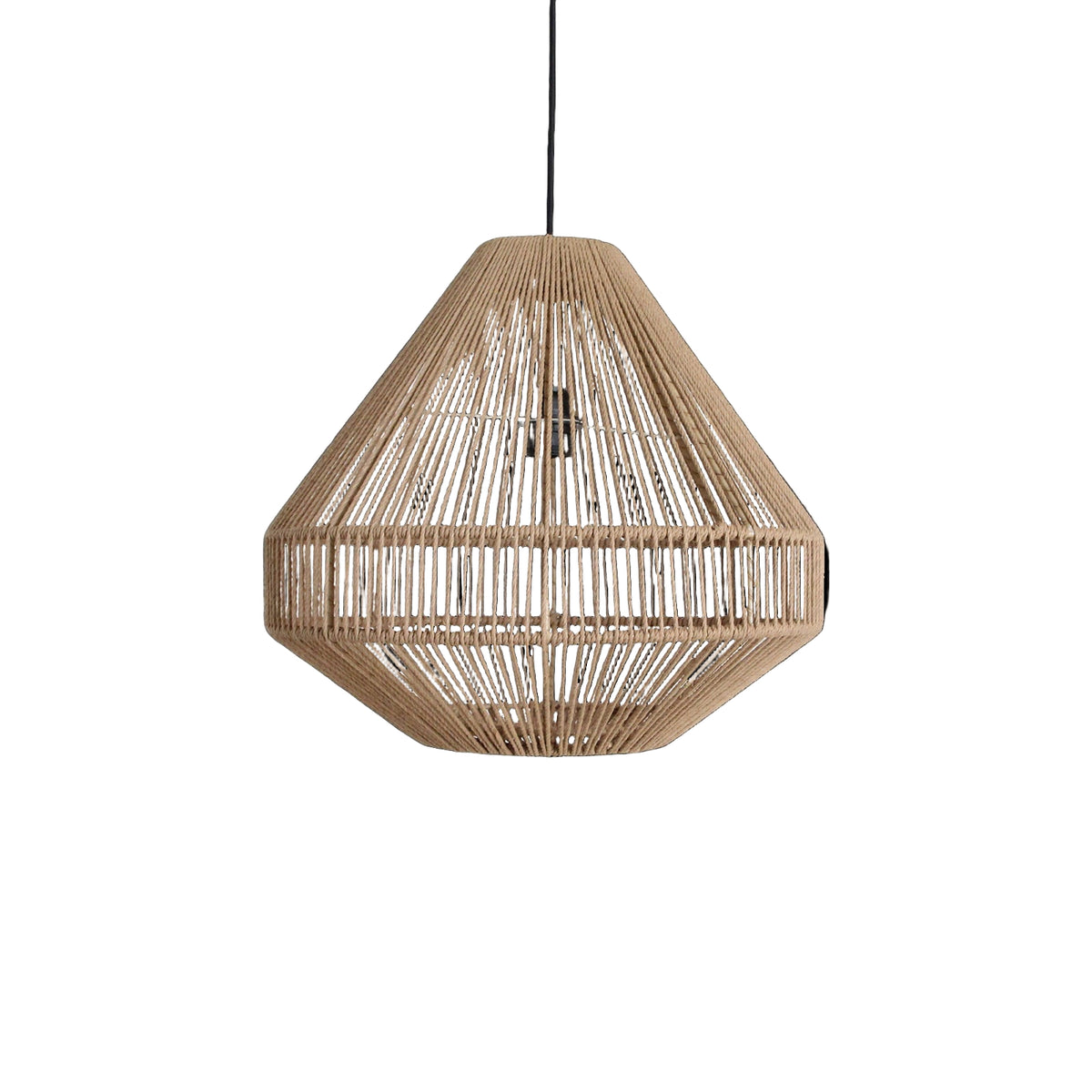 Lámpara colgante Linea Diamond Natural Ø44x42cm Raw Materials