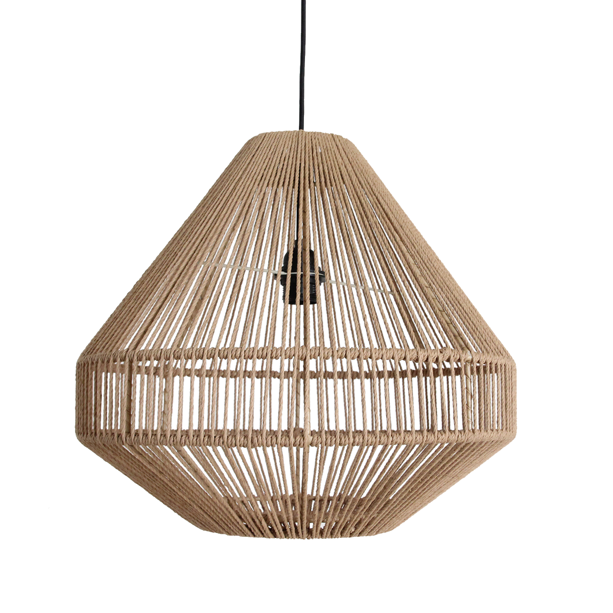 Lámpara colgante Linea Diamond Natural Ø44x42cm Raw Materials