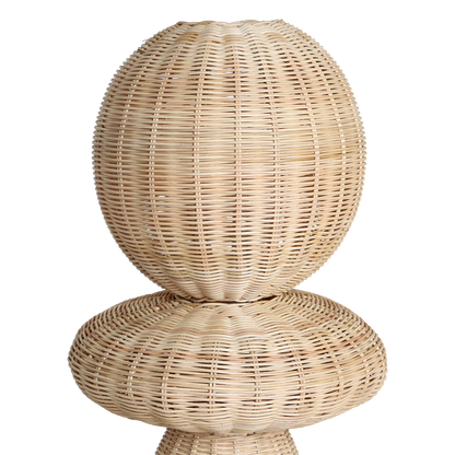 Lámpara de pie Tao de ratán - 140 cm Raw Materials