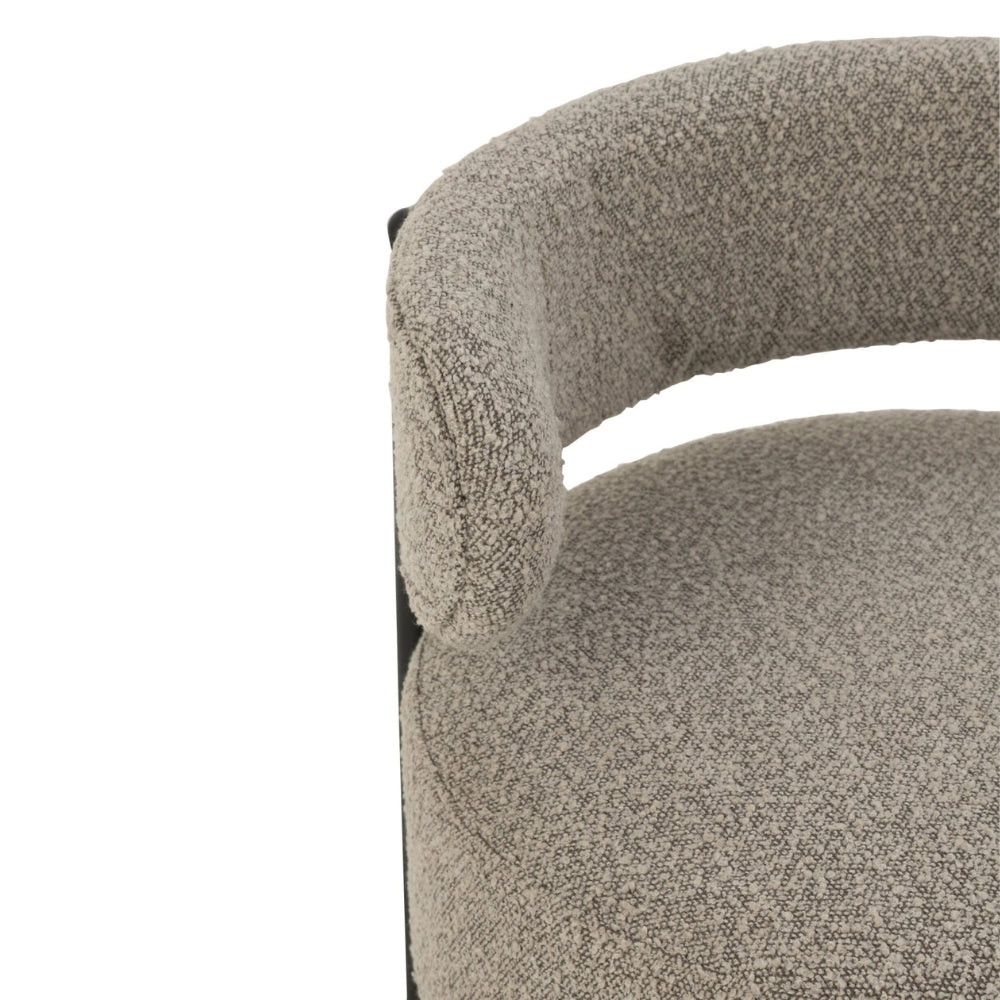 Sillón København Boucle Multíplex/Poliéster Gris/Negro J-Line