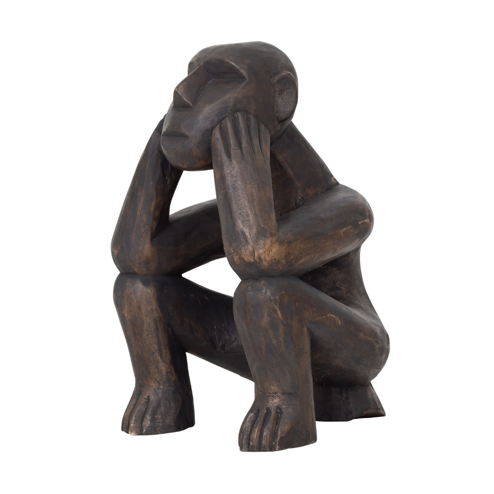 MUST Living Escultura Monkey Do Nothing