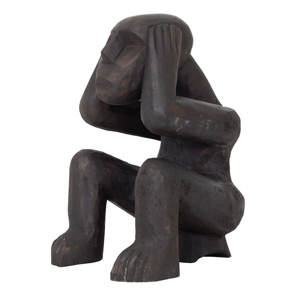 MUST Living Escultura Monkey Hear Nothing