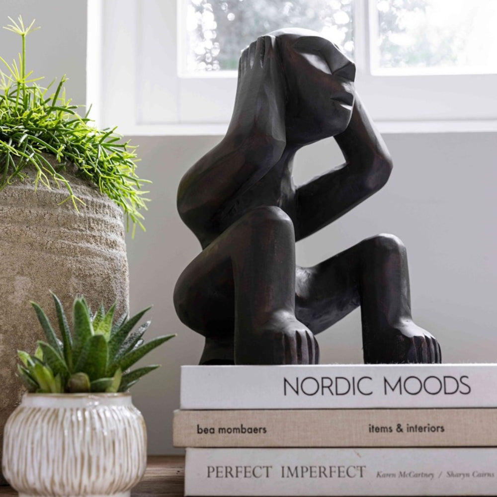 MUST Living Escultura Monkey Hear Nothing