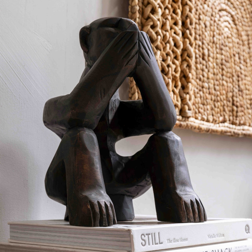 MUST Living Escultura Monkey Say Nothing