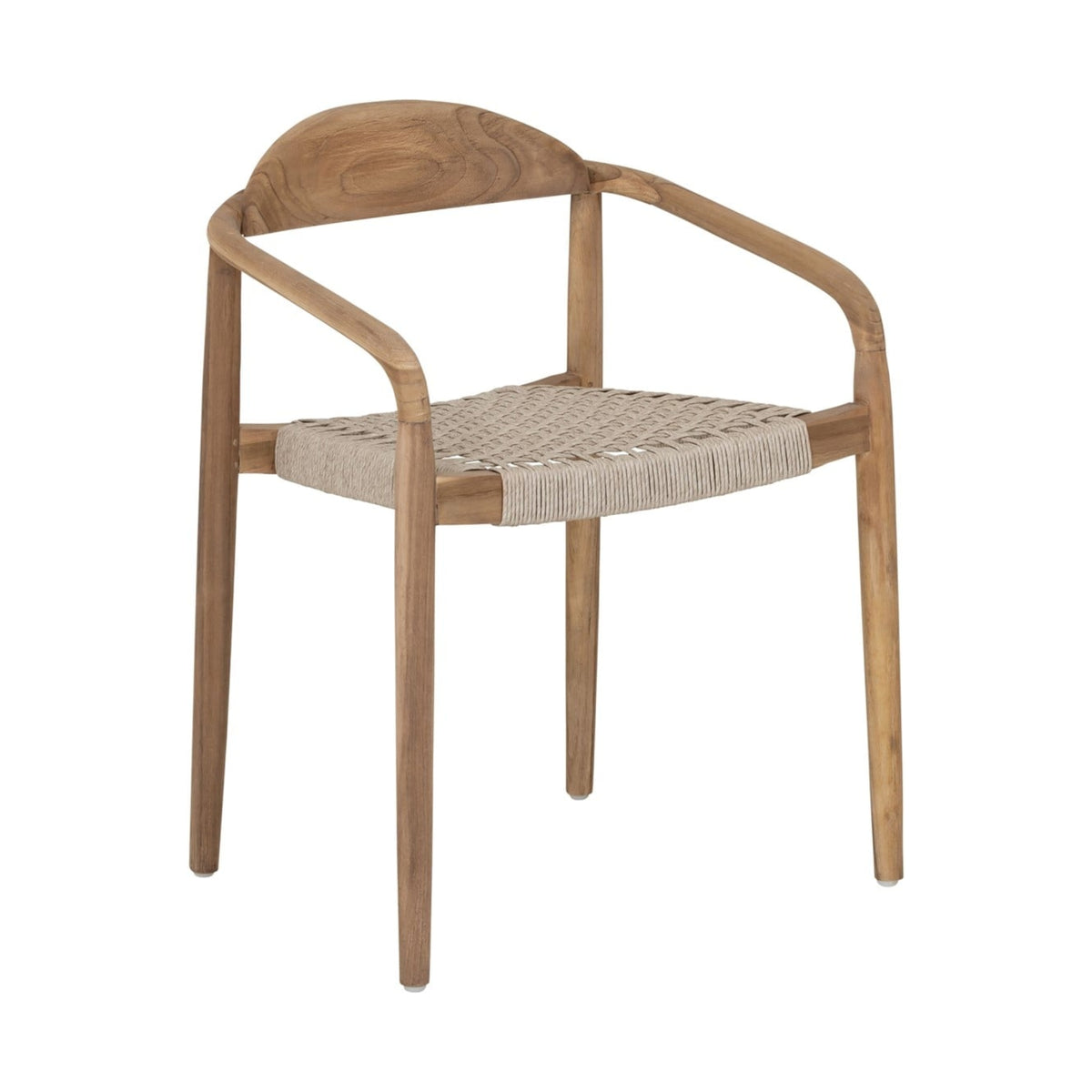 MUST Living Silla de comedor de exterior Santiago de madera de teca