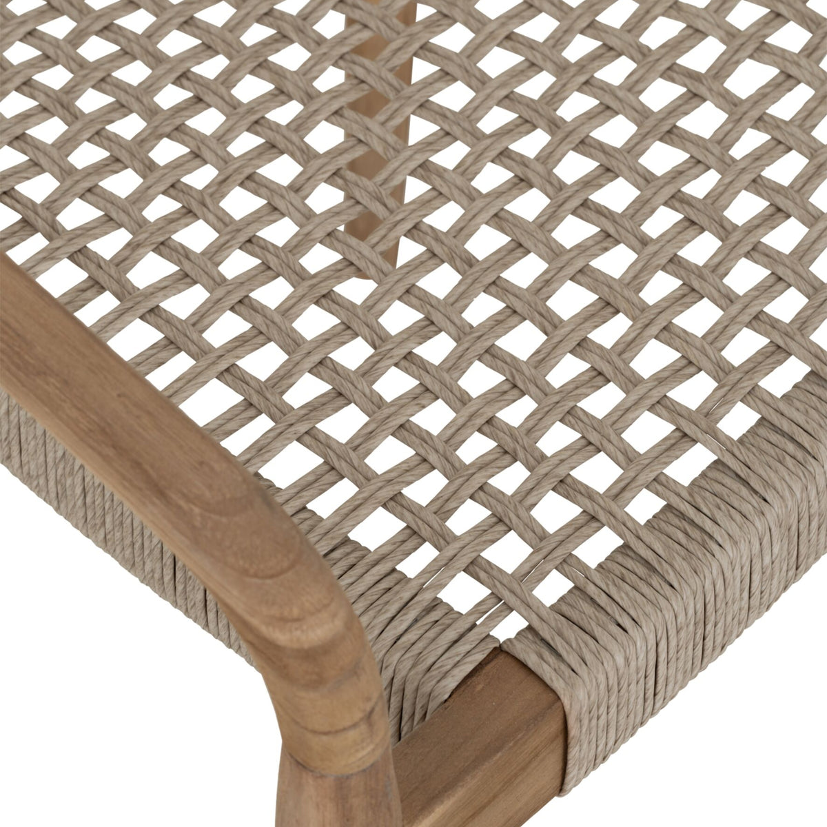 MUST Living Silla de comedor de exterior Santiago de madera de teca