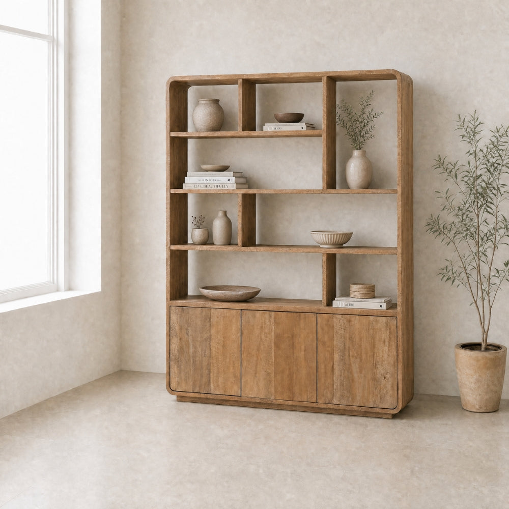 DTP Home Librería Nova de Teak Reciclado Grande