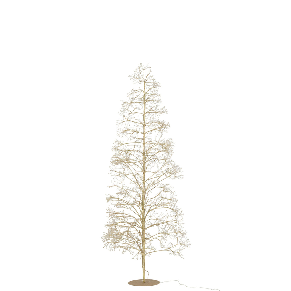 Árbol de Navidad 2700 LED Metal Color Dorado Mediano H210cm J-Line