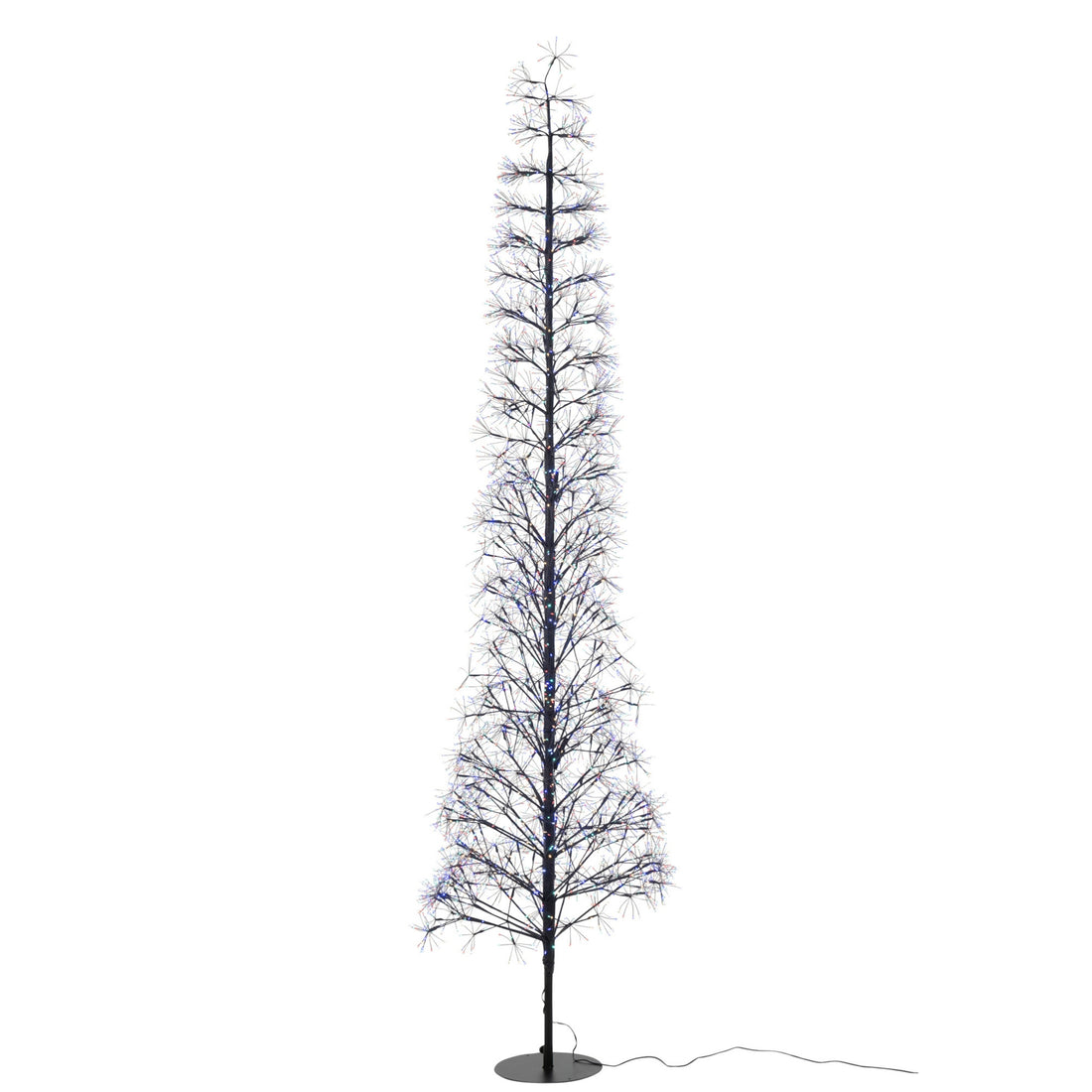 Árbol de Navidad Luces LED Multicolor Hierro Negro Extra Grande H240cm J-Line